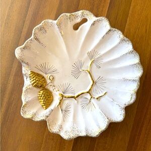 Norcrest Golden Pine Trinket Dish